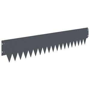 Okraj trávníku 10 pcs 103 x 20 cm kov Antracitová - obrázek 6