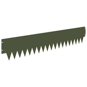 Okraj trávníku 10 pcs 103 x 20 cm kov Olivově zelená - obrázek 6