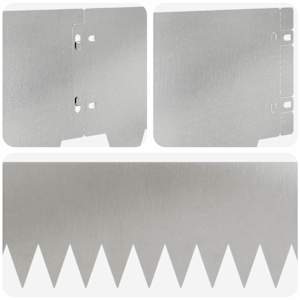 Okraj trávníku 10 pcs 103 x 20 cm kov Stříbrná - obrázek 7