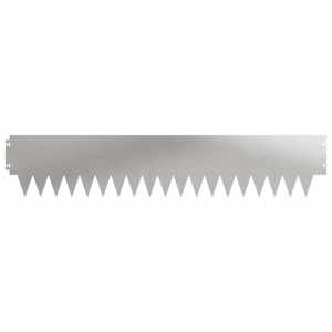 Okraj trávníku 10 pcs 103 x 20 cm kov Stříbrná - obrázek 5