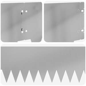 Okraj trávníku 10 pcs 103 x 20 cm kov Stříbrná - obrázek 7