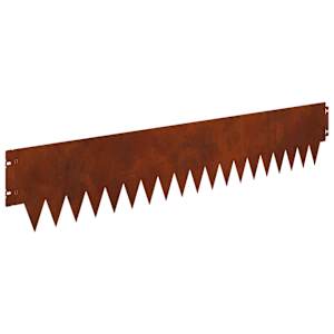 Okraj trávníku 10 pcs 103 x 20 cm kov Rezavá - obrázek 7