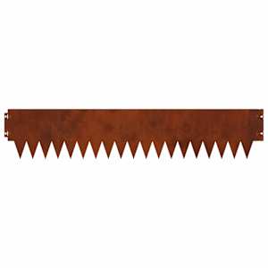Okraj trávníku 10 pcs 103 x 20 cm kov Rezavá - obrázek 6