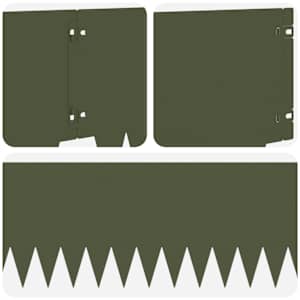 Okraj trávníku 10 pcs 103 x 25 cm kov Olivově zelená - obrázek 7