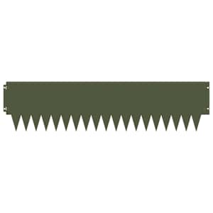 Okraj trávníku 10 pcs 103 x 25 cm kov Olivově zelená - obrázek 5