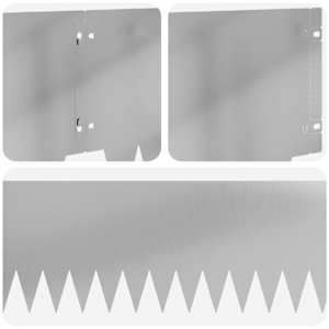 Okraj trávníku 10 pcs 103 x 25 cm kov Stříbrná - obrázek 7