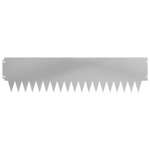 Okraj trávníku 10 pcs 103 x 25 cm kov Stříbrná - obrázek 5