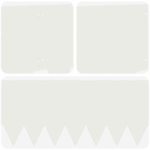 Okraj trávníku 10 pcs 103 x 30 cm kov Bílá - obrázek 7