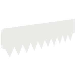 vidaXL Murupiire 10 tk 103 x 30 cm Teras Valge