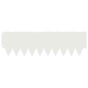 Okraj trávníku 10 pcs 103 x 30 cm kov Bílá - obrázek 5