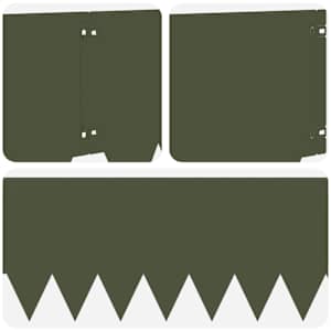 Okraj trávníku 20 pcs 103 x 30 cm kov Olivově zelená - obrázek 7
