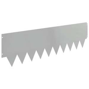 Okraj trávníku 10 pcs 103 x 30 cm kov Stříbrná - obrázek 6