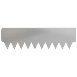 Okraj trávníku 10 pcs 103 x 30 cm kov Stříbrná - obrázek 5