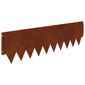 Okraj trávníku 20 pcs 103 x 30 cm kov Rezavá - obrázek 7