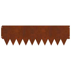 Okraj trávníku 20 pcs 103 x 30 cm kov Rezavá - obrázek 6