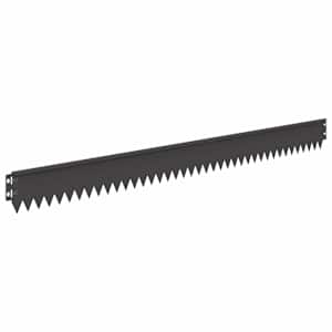 Okraj trávníku 10 pcs 103 x 10 cm Ocel Černá - obrázek 6