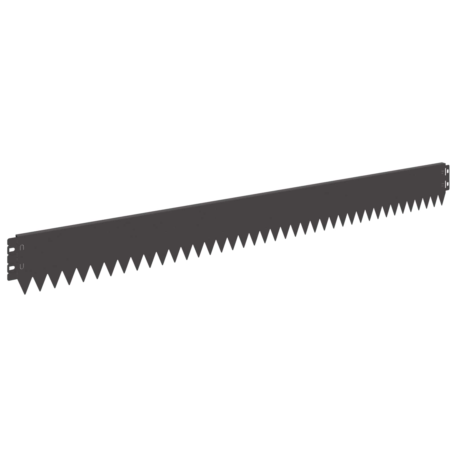 VidaXL Gazonrand 30 Pcs 103 X 10 Cm Staal Zwart