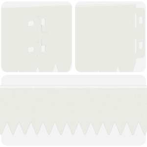Okraj trávníku 10 pcs 103 x 10 cm Ocel Bílá - obrázek 7