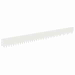 vidaXL Murupiire 20 tk 103 x 10 cm Teras Valge