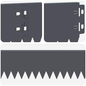 Okraj trávníku 10 pcs 103 x 10 cm Ocel Antracitová - obrázek 7