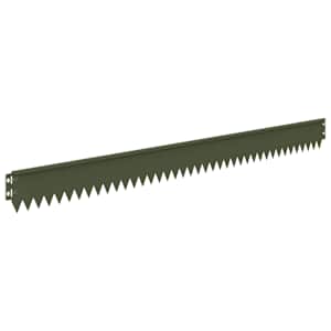 Okraj trávníku 10 pcs 103 x 10 cm Ocel Olivově zelená - obrázek 6