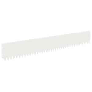 vidaXL Murupiire 10 tk 103 x 15 cm Teras Valge