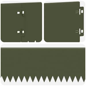 Okraj trávníku 10 pcs 103 x 15 cm Ocel Olivově zelená - obrázek 7