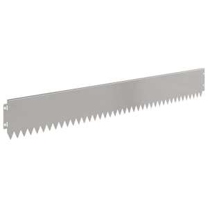 Okraj trávníku 10 pcs 103 x 15 cm Ocel Stříbrná - obrázek 6