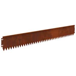 Okraj trávníku 10 pcs 103 x 15 cm Ocel Rezavá - obrázek 7