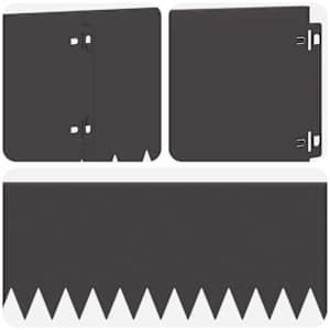 Okraj trávníku 10 pcs 103 x 20 cm Ocel Černá - obrázek 7