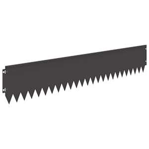 Okraj trávníku 10 pcs 103 x 20 cm Ocel Černá - obrázek 6