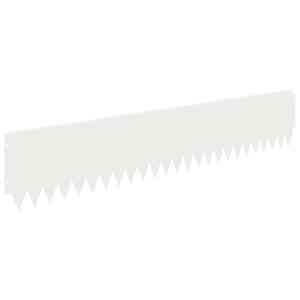 Okraj trávníku 10 pcs 103 x 20 cm Ocel Bílá - obrázek 2