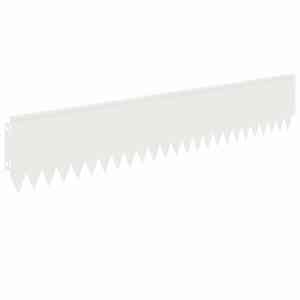 Okraj trávníku 10 pcs 103 x 20 cm Ocel Bílá - obrázek 6