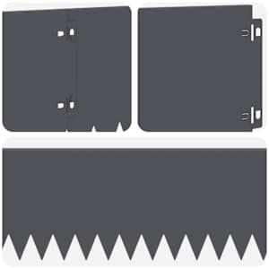 Okraj trávníku 10 pcs 103 x 20 cm Ocel Antracitová - obrázek 7