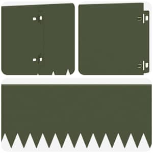 Okraj trávníku 10 pcs 103 x 20 cm Ocel Olivově zelená - obrázek 7