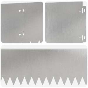 Okraj trávníku 10 pcs 103 x 20 cm Ocel Stříbrná - obrázek 7