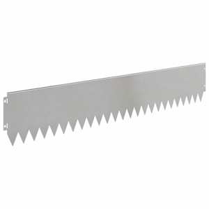 Okraj trávníku 10 pcs 103 x 20 cm Ocel Stříbrná - obrázek 6