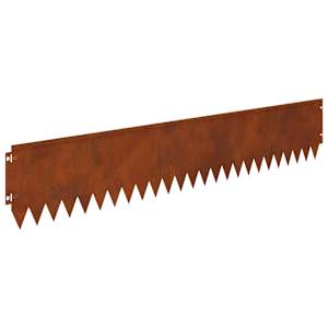 Okraj trávníku 10 pcs 103 x 20 cm Ocel Rezavá - obrázek 7