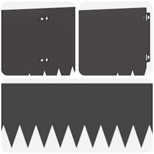 Okraj trávníku 10 pcs 103 x 25 cm Ocel Černá - obrázek 7