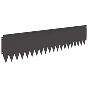 Okraj trávníku 10 pcs 103 x 25 cm Ocel Černá - obrázek 6