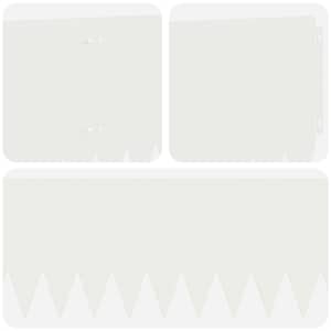 Okraj trávníku 10 pcs 103 x 25 cm Ocel Bílá - obrázek 7