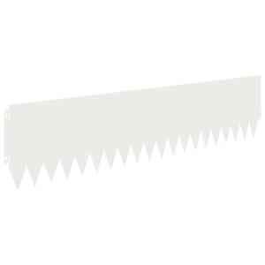 Okraj trávníku 10 pcs 103 x 25 cm Ocel Bílá - obrázek 6