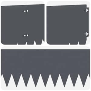 Okraj trávníku 10 pcs 103 x 25 cm Ocel Antracitová - obrázek 7