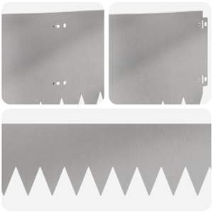 Okraj trávníku 10 pcs 103 x 25 cm Ocel Stříbrná - obrázek 7