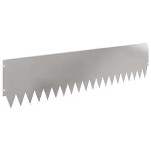 Okraj trávníku 10 pcs 103 x 25 cm Ocel Stříbrná - obrázek 2