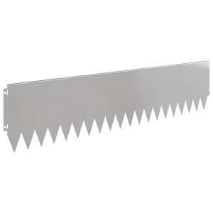 Okraj trávníku 10 pcs 103 x 25 cm Ocel Stříbrná - obrázek 6
