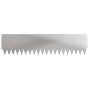 Okraj trávníku 10 pcs 103 x 25 cm Ocel Stříbrná - obrázek 5