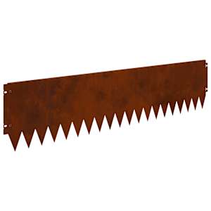 vidaXL Murupiire 10 tk 103 x 25 cm Teras Rooste