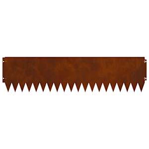 Okraj trávníku 10 pcs 103 x 25 cm Ocel Rezavá - obrázek 6
