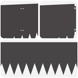 Okraj trávníku 10 pcs 103 x 30 cm Ocel Černá - obrázek 7